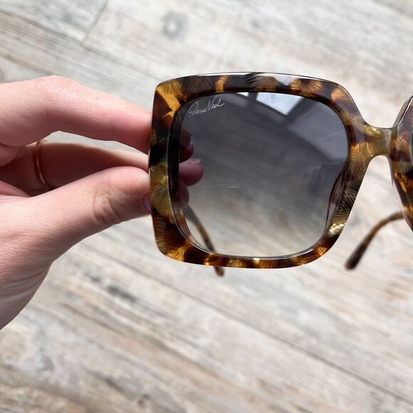 Patricia Nash Jackie Oversized Dunmore Tort Tortoise Sunglasses Square Frame main image 6